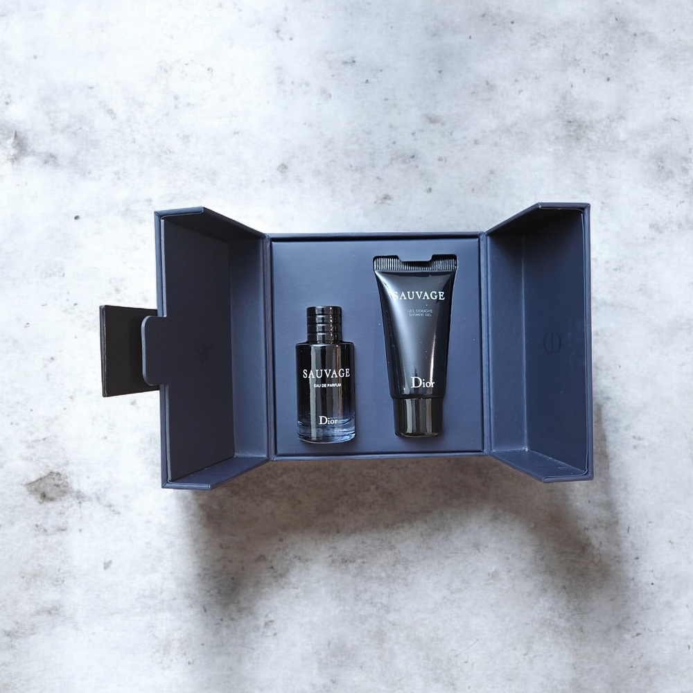 Dior Sauvage Men’s Fragrance & Grooming Mini Set - Deep Navy and Black